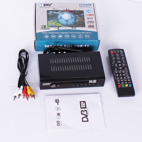 Dcodeur Numrique HD DVB T2 TV Tuner Support H.264 1080P Rcepteur Terrestre Soutien WIFI DVB-C TV Tuner DVB-T2 Dcodeur - Type DVB T2 NO WIFI