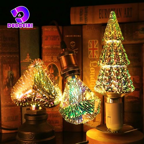 Decoration 3d Ampoule Led E27 6w 110v 220v Vintage Edison Ampoule