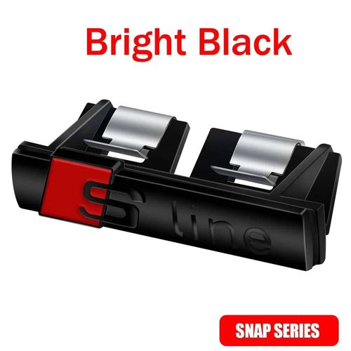 Dcoration De Calandre Avant En Mtal Pour Voiture,Insigne S Line,Autocollant De Carrosserie,Accessoires Pour Audi Sline A4,B8,8p,A3,A5,Horizon C7,Q5,B9,C6,Q7,Q3,S3,S4 - Type Bright Black #A