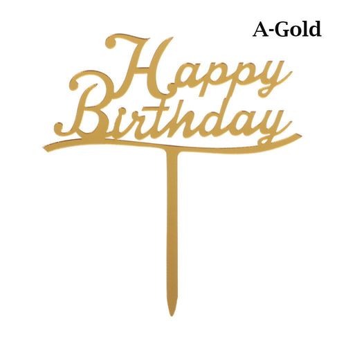 Dcoration De Gteau Acrylique Multicolore 1 Pice | Dcor De Mariage D'anniversaire Dcoration De Gteau De Rception-Cadeau Pour Bb, Cuisson De Gteaux, Insertion De Gteaux, Fournitures De Fte