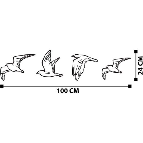 Dcoration Murale En Mtal Oiseaux En Vol Modle 3