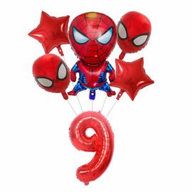 Décorations de fête Spiderman, serviettes de table, assiettes, ballons,  thème super héros, décoration de fête prénatale, anniversaire pour enfants  garçons