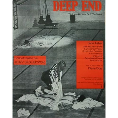 Deep End - Affiche Plie Originale De Cinma - Format 80x120 Cm - De Jerzy Skolimowski Avec Jane Asher, John Moulder-Brown, Karl Michael Vogler, Christopher Sandford, Diana Dors / Grand Bain - 1971