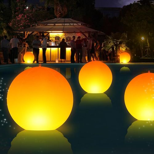 Deeprbling Lampe Flottante Piscine Solaire, Boule Flottante Lumineuse Led  Flamme, Lumire Solaire Flottante Piscine tanche Ip68, 35cm Gonflable Boule Lumineuse Flottante Piscine Extrieure-1 Pice