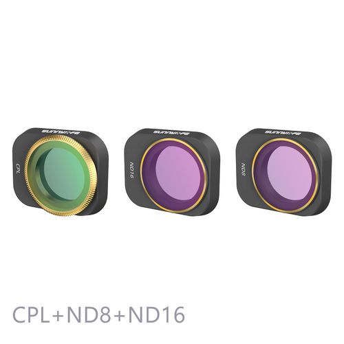 Dfinir 3 Cpl Nd8 Nd16 - Filtres D'objectif De Camra Pour Drone Dji Mini 3 Pro , Verre Optique, Protection De Remplacement, Accessoires, Nouvelle Collection