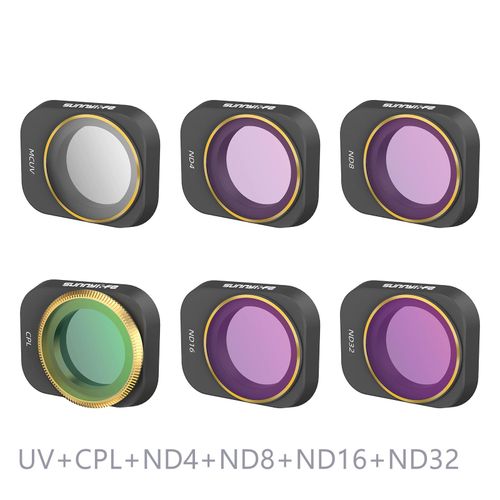 Dfinir 6 Pcs - Filtres D'objectif De Camra Pour Drone Dji Mini 3 Pro , Verre Optique, Protection De Remplacement, Accessoires, Nouvelle Collection