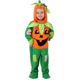 Deguisement Citrouille Orange Et Vert Enfant Halloween Taille 1 A 2 Ans Rakuten