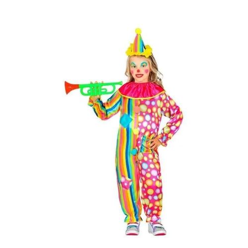 Dguisement Clown Taupes - Widmann - Costume Fille 4-5 Ans - Multicolore - Intrieur - Inclus Mini Chapeau