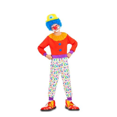 Dguisement De Clown  Pois Pour Garon (Taille 5-6a)