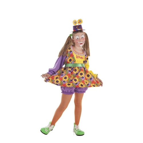 Dguisement De Clown Avec Fleurs Pour Fille
