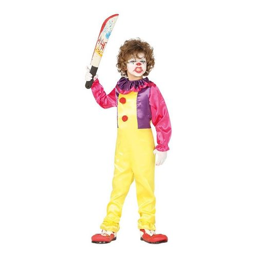 Dguisement De Clown Malfique Jaune Pour Garon (Taille 5-6a)