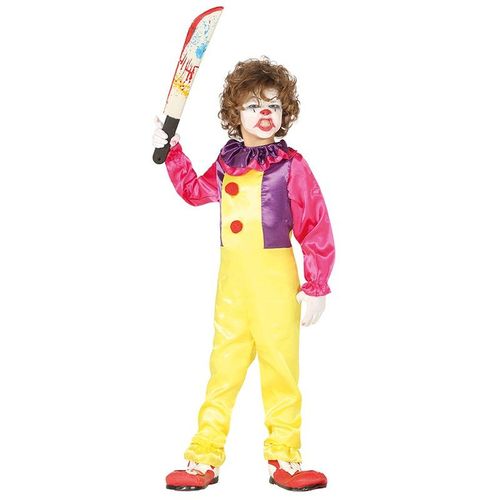 Dguisement De Clown Malfique Jaune Pour Garon (Taille 7-9a)
