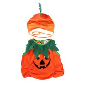 Deguisement D Halloween Enfant De Citrouille En Polyester Orange Vert L 7 9 Ans Hauteur 124 135cm Rakuten