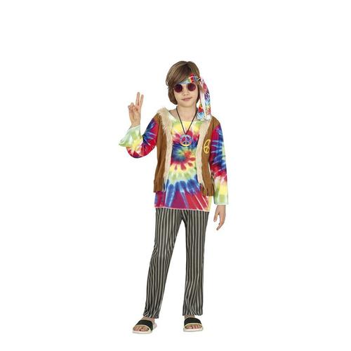 Dguisement Hippie Avec Chemise Multicolore Pour Garon