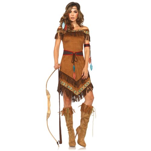 Dguisement Indienne Faux Daim Femme - Taille: Xl (46-48)