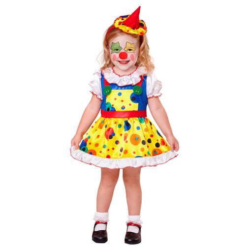 Dguisement Mini Clown Jaune Fille 2  3 Ans