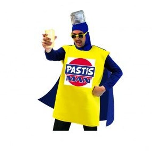 Dguisement Pastis Man Homme, Taille Unique