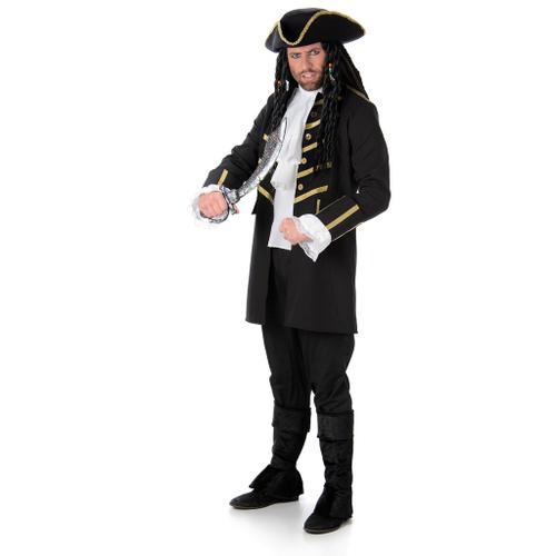 D?guisement Pirate Noir Et Dor? Homme - Taille: M | Rakuten