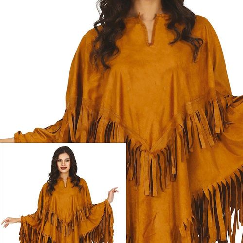 Dguisement Poncho Indien Marron Femme
