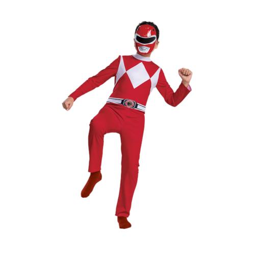 Dguisement Power Rangers Rouge Classique Enfant - Taille: 7 - 8 Ans (124 - 136 Cm)