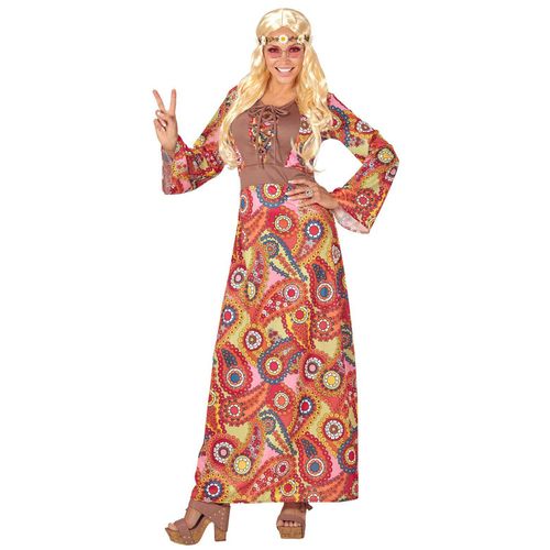 Dguisement Robe Longue Hippie Multicolore Femme Large