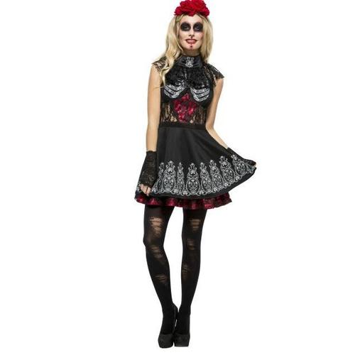 Dguisement Sexy Squelette Femme Dia De Los Muertos Xs