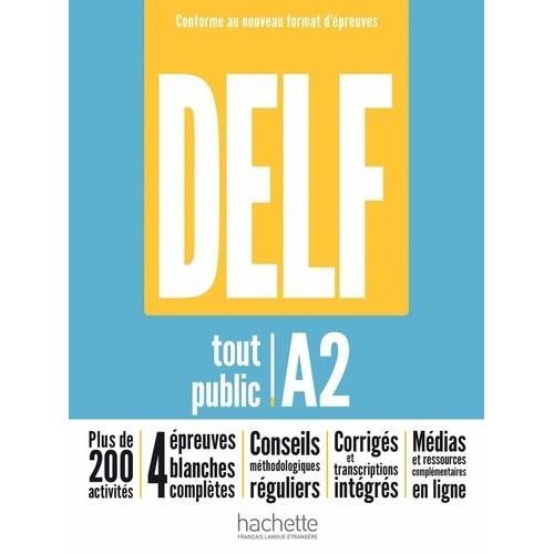 Delf Tout Public A2 - Conforme Au Nouveau Format D'preuves    Format Grand Format 