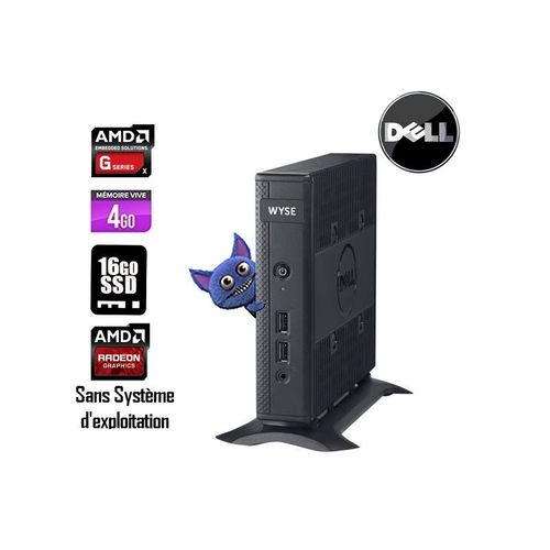DELL WYSE 5010 AMD G-T48E 1.4GhzAMD-4 GHz 4 Go 16 Go Go AMD RADEON HD 6250 Sans Systme d'exploitation Clavier+souris neuf compatible AZERTY