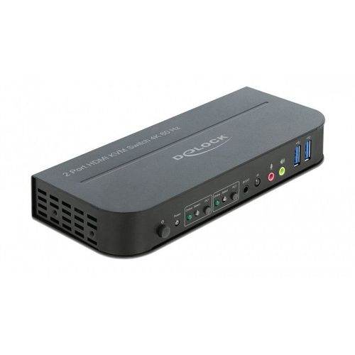 Delock Compatible Hdmi Kvm Switch 4k 60 Hz With Usb 3.0 And Audio - K