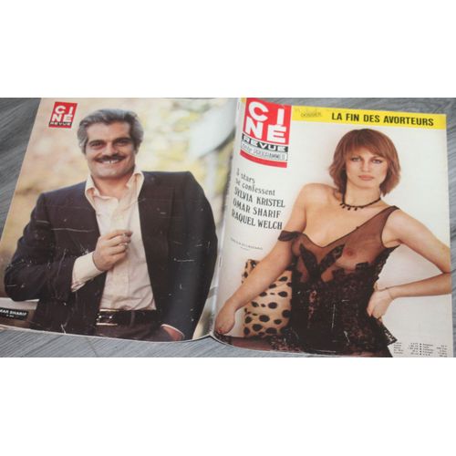 Delon 1p/ Sylvia Kristel 4p/ Dalila Di Lazzaro Couv/ Louis Jourdan 1/2p/ Steve Mcqueen 2p/ Raquel Welch 2p/ Anne Pyla Nue Poster / Omar Sharif 2p/ Enrico Macias 1p/ Evelyne Dress 1p/ 35