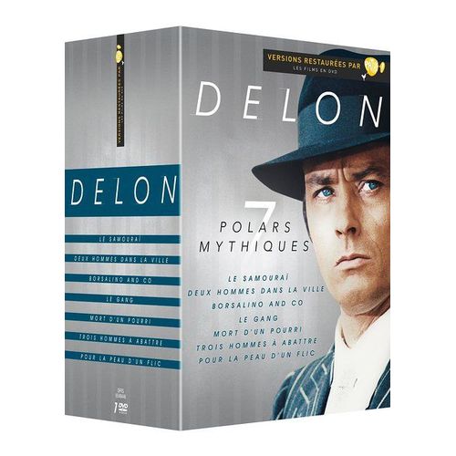 Delon - 7 Films : Pour La Peau D'un Flic + Trois Hommes  Abattre + Le Gang + Borsalino & Co + Mort D'un Pourri + Le Samoura + Deux Hommes Dans La Ville - Pack