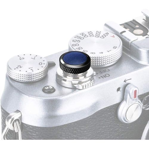 Deluxe Mtallique Soft Dclencheur Pour Fujifilm X-Half Gfx100Rf X-Pro3 X-Pro2 X-Pro1 Etc. Appareils Photo (Noir Avec Noir Microfibre Cuir Surface)[GOP6253434]