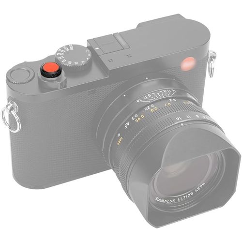 Deluxe Mtallique Soft Dclencheur Pour Fujifilm X-Half Gfx100Rf X-Pro3 X-Pro2 X-Pro1 Etc. Appareils Photo (Noir Avec Rouge Microfibre Cuir Surface)[GOP6253430]