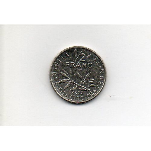 Demi Franc 1977 Semeuse Atelier  De Gravure D'aprs Roty Nickel