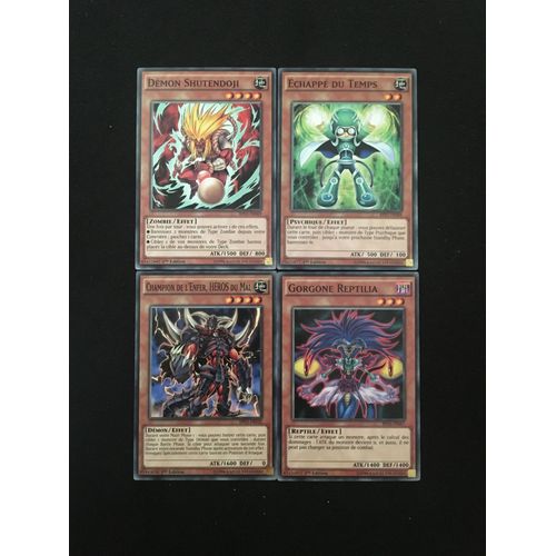 Dmon Shutendoji + chapp Du Temps + Champion De L'enfer, Hros Du Mal + Gorgone Reptilia (Yu Gi Oh)
