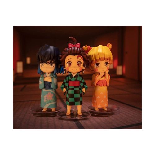 Demon Slayer : Kimetsu No Yaiba - Figurines Figuarts Mini Entertainment District Arc Set (Sumiko, Zenko, Inoko) 9 Cm