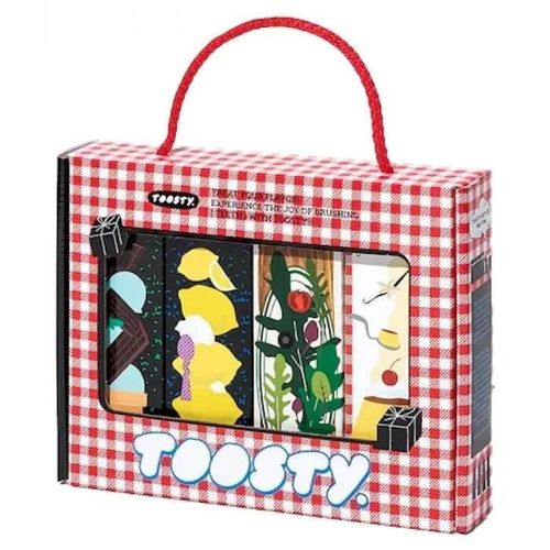 Dentifrice - Toosty - Coffret 4 Dentifrices - Idal Pour Offrir - Gots Uniques - Mixte