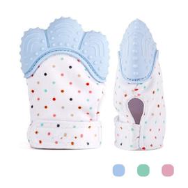 Dentition En Silicone Gants Avec Velcro Reglable Soulage Les Gencives De Votre Bebe Bleu Clair 1pc Rakuten