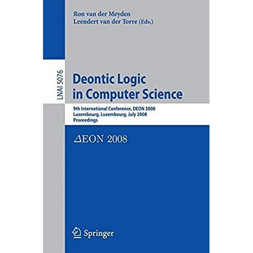 Deontic Logic In Computer Science    Format Broch 