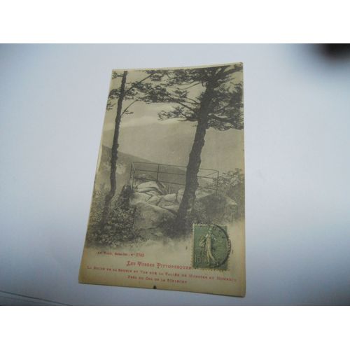 Dep 88 Vosges Carte Ancienne En N/Bl La Roche De La Source Et Vue Sur La Vallee De Munster Au Honneck Lettre En Rouge Edit Weick////Be