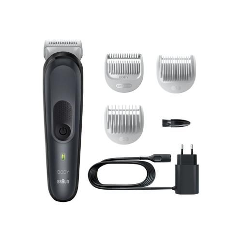 Braun Bodygroomer 3 Bg3340 - Rasoir - Sans Fil - Gris/Noir