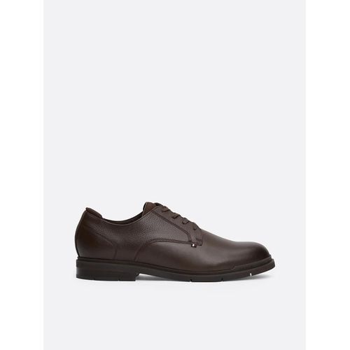 Derbies En Cuir Grain Fin Flexible Hilfiger Mix Lth Shoe/Cocoa - 41