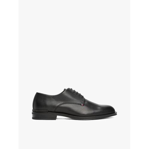 Derbies En Cuir Multitextures Core Hilfiger Leather Shoe/Black - 41
