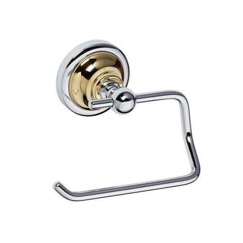 Drouleur Toilettes Wc Sans Couvercle Retro En Chrome-Or 13,5x10x9 Cm--