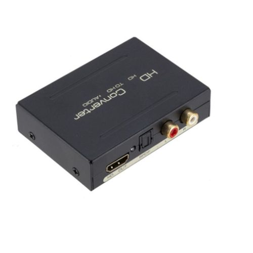 DERSHENG-Adaptateur vido analogique compatible HDMI vers lien de charnire optique, rpartiteur, extracteur audio, Spdif, R, L, RCA