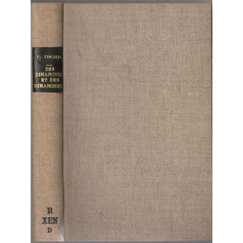 Des Dimanches Et Des Dimanches (Franoise Xenakis)   de Franoise Xenakis 