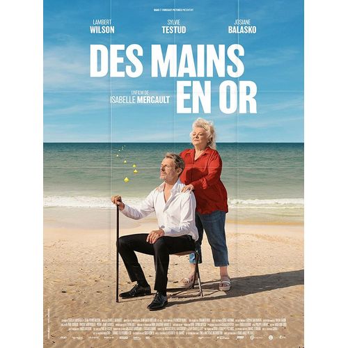 Des Mains En Or - Vritable Affiche De Cinma Plie - Format 120x160 Cm - De Isabelle Mergault Avec Josiane Balasko, Lambert Wilson, Sylvie Testud - 2023