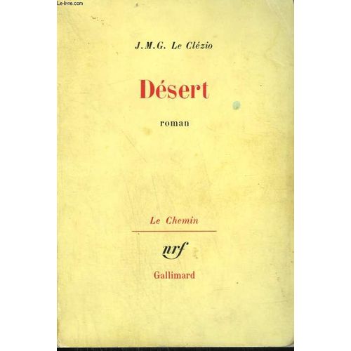 Desert.   de LE CLEZIO J.M.G.  Format Broch 