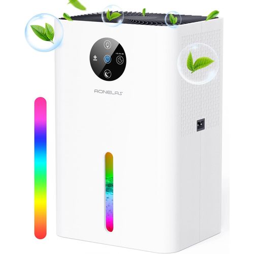 Dshumidificateur 1800 ml, dshumidificateur lectrique portable, extra silencieux, dgivrage automatique, 7 lumires colores, dshumidificateur pour la maison.