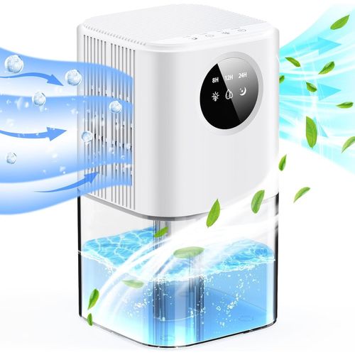 Dshumidificateur domestique compact : limination efficace de l'humidit, fonctionnement silencieux, hygrostat rglable et arrt automatique - Idal pour les petits espaces et les appartements.